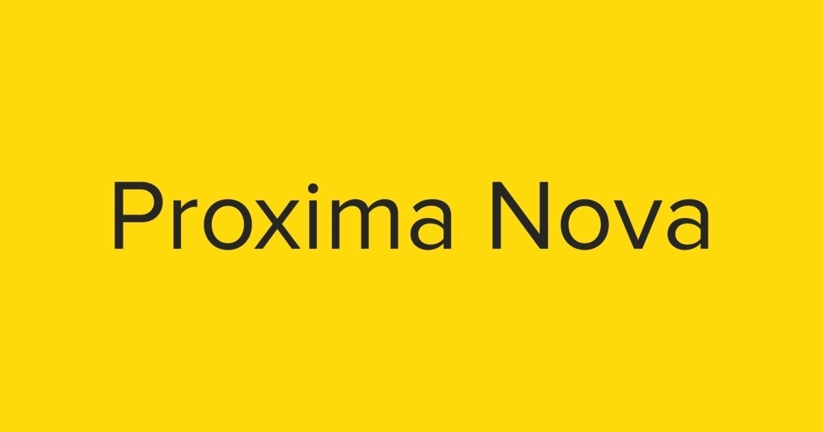 Font proxima nova free download